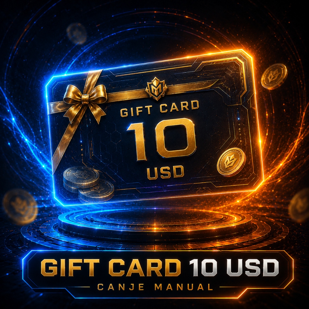 Gift Card 10 USD (canje manual)